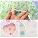 TRICSTER Shower Cap Set of 6 for Women, Reusable Waterproof Elastic Eva Free-Size Bathroom Shower Caps - For Homes, Spas, Salons, Hair Treatment, Beauty Parlors (Multicolored and Multi-design) - Image 7