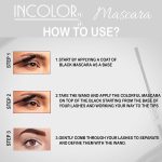 INCOLOR Light Weight Colorful Natural Mascara, Smudge Proof & Long Lasting Eye Makeup Tool For Personal & Professional, Milky White, 6ml - Image 7