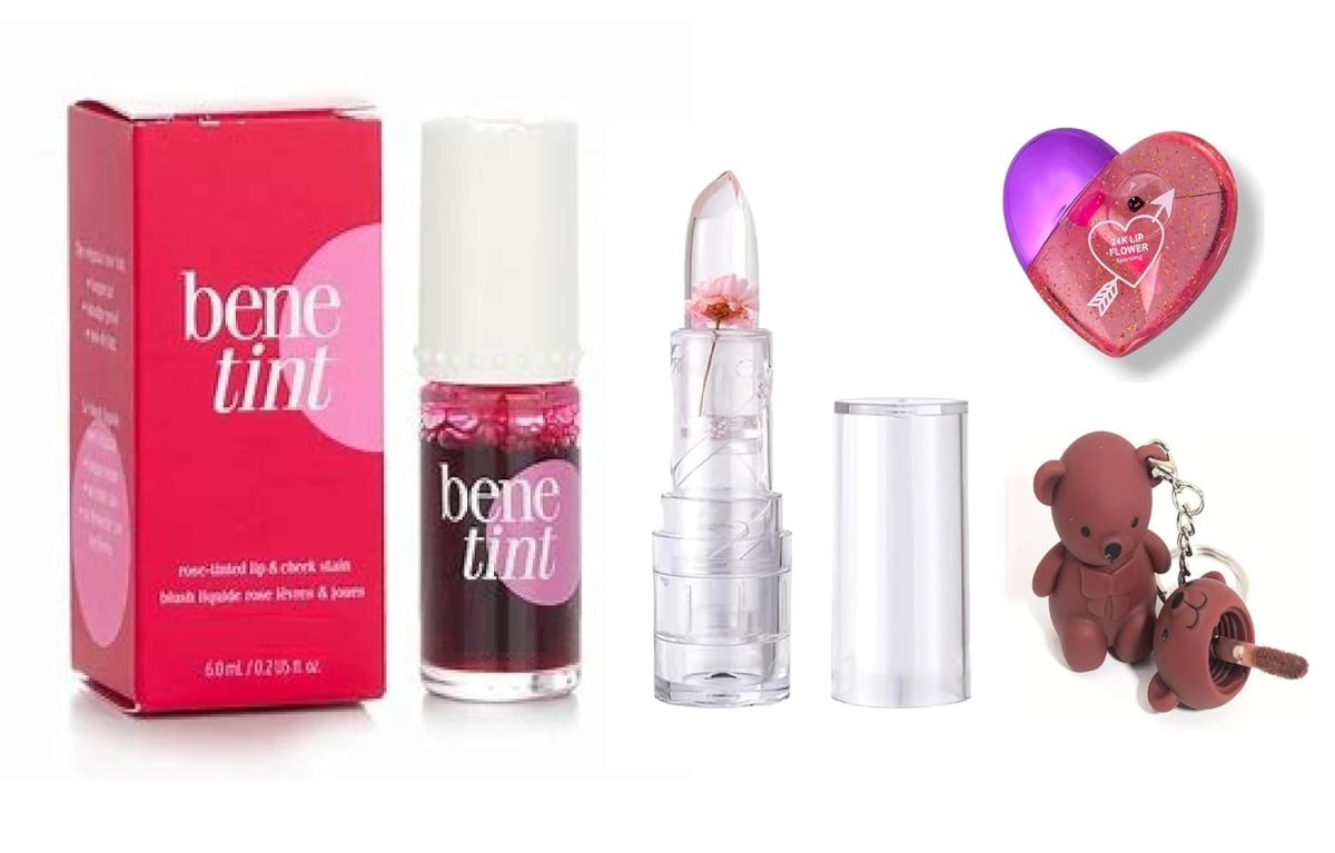 WINBLE Lip & Cheek Tint Combo | Rose Bene Tint, Moisturizing Blush, Hydrating Heart Gloss, Matte Teddy Bear Keychain Lipstick, Crystal Flower Jelly Lipstick, Waterproof Long-Lasting Lip Balm & Plumper - Image 2