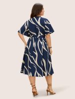 JAIPURFAME One Piece Dress for Women, New American Print Rayon Midi Dress, Stylish, Modern Party Outfit, Perfect for Casual and Formal Occasions - Image 2