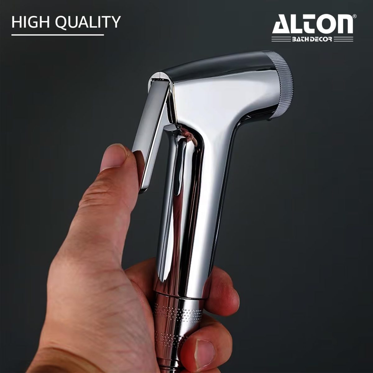 ALTON SHR20120 ABS Health Faucet with 1.25 Meter Hose Pipe and Wall Hook, Chrome Finish - Image 5