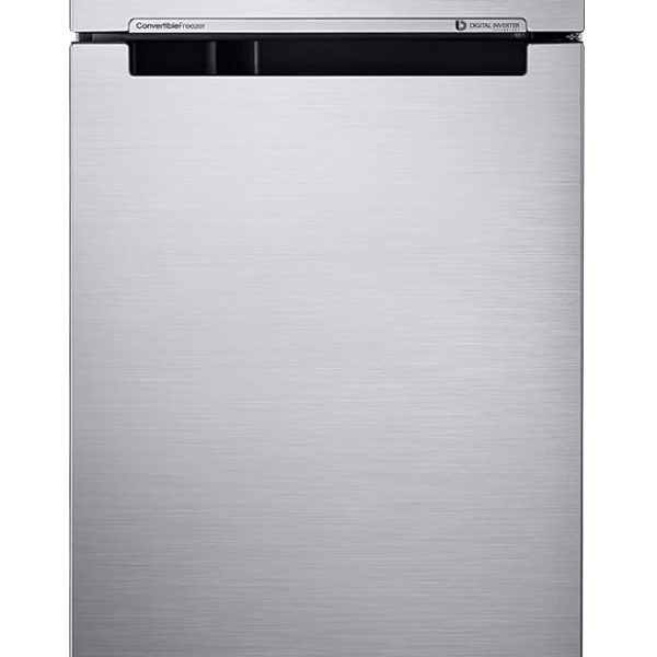 Samsung 236L 2 Star Inverter Frost-Free Convertible 3 In 1 Double Door Refrigerator Appliance (RT28C3832S8/HL,Elegant Inox), Base Stand Drawer
