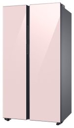 Samsung 653 L, 3 Star, Bespoke AI, Glass Door, Frost Free, Double Door, Convertible 5-in-1 Digital Inverter, Side By Side Smart Refrigerator with Auto Open Door (RS76CB81A3P0HL, Clean Pink) - Image 8