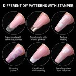Nail Art Stamper, Clear Silicone Stamping Jelly with Scraper, Transparent Visible Body, No Misplacement for DIY Nail Decor, Home Manicure Starter Tool Salon, French Tip Stamp, 200-Time Using (Clear) - Image 3