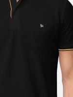 BULLMER Men's Solid Half Sleeve Cotton Blended Polo Tshirts - Image 6