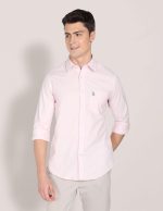 U.S. POLO ASSN. Men's Solid Regular Fit Shirts - Image 7