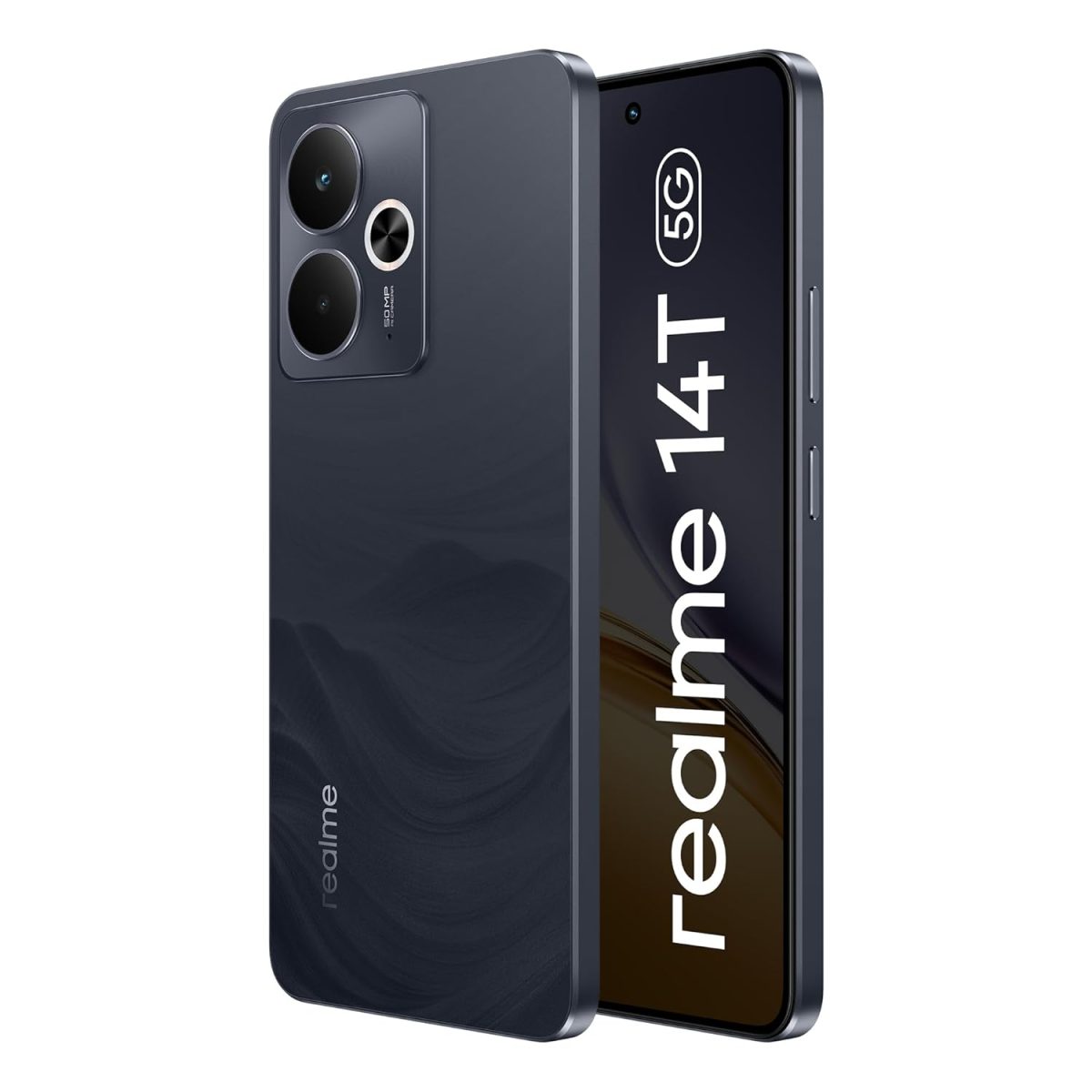 realme 14T 5G Smartphone 8+128GB Obsidian Black, 6.67-inch Screen, 120Hz Display, 6000mAh Battery, 68MP Camera, MediaTek Dimensity 6300, IP69 - Image 2