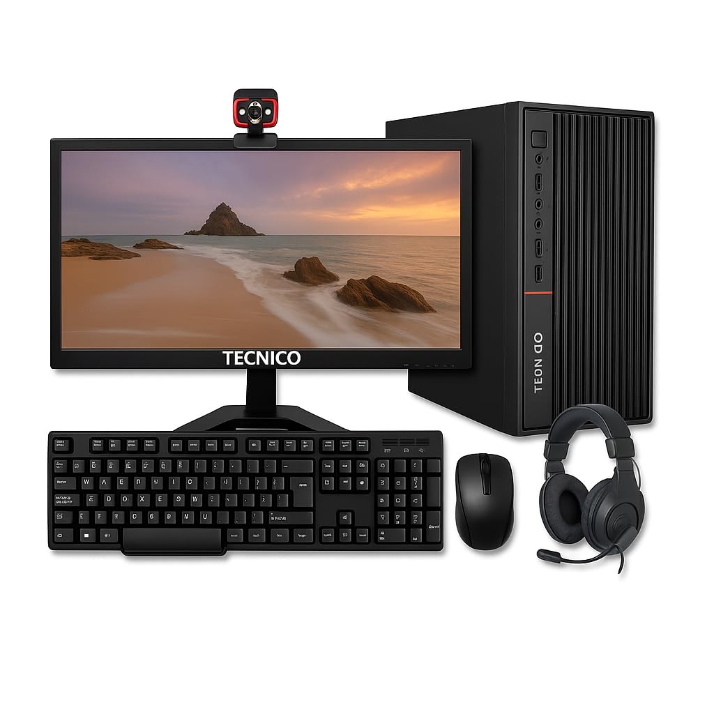 TECNICO Student & Business All-in-One Desktop Computer Set, i7 4th Gen, 16GB RAM, 256GB SSD, 1TB HDD, 22-inch HD LED Monitor, 4GB Graphics Card, Complete with Accessories