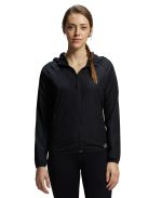 Jockey MW50 Women's Microfiber Fabric Relaxed Fit Raglan Styled Water Resistant Hoodie Jacket with Stay Dry Treatment