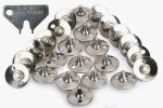Lauris Cricket Shoe Spare Spikes Mens Full Metal Replaceable Nails | Pack of 22 Pieces Metal Tighter Key | For Cricket Shoes Shoe Replacement Nails, Silver, 8 mm - Image 5
