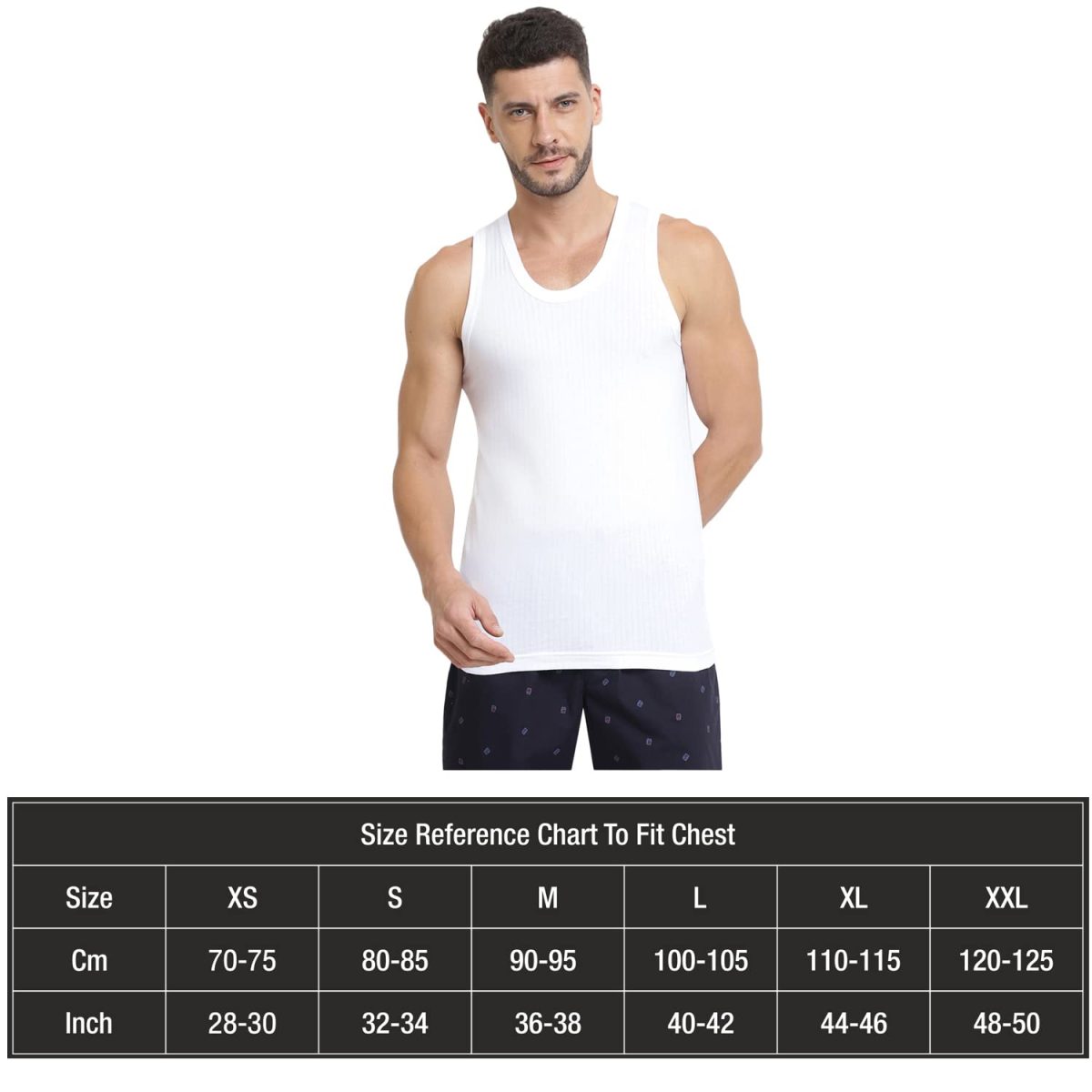 Van Heusen Men Regular Fit Vest - 100% Combed Cotton - Ultra Soft, Label Free, Wider Straps - Image 9