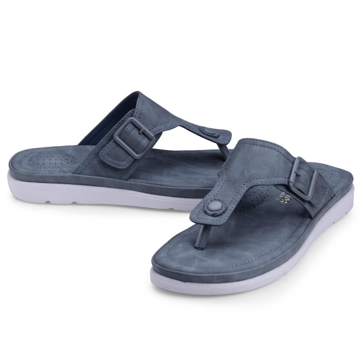 DOCTOR EXTRA SOFT Womens Flat Memory Foam Slippers/Flip-Flops Fashion Stylish Casual Comfortable Diabetic Orthopedic Lightweight Synthetic Slip-On Sandals With Adjustable Buckle For Girls D-630 - Image 5