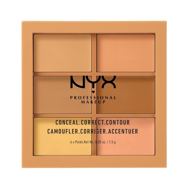 Nyx Professional Makeup Conceal Correct and Contour Palette, Medium, 9g