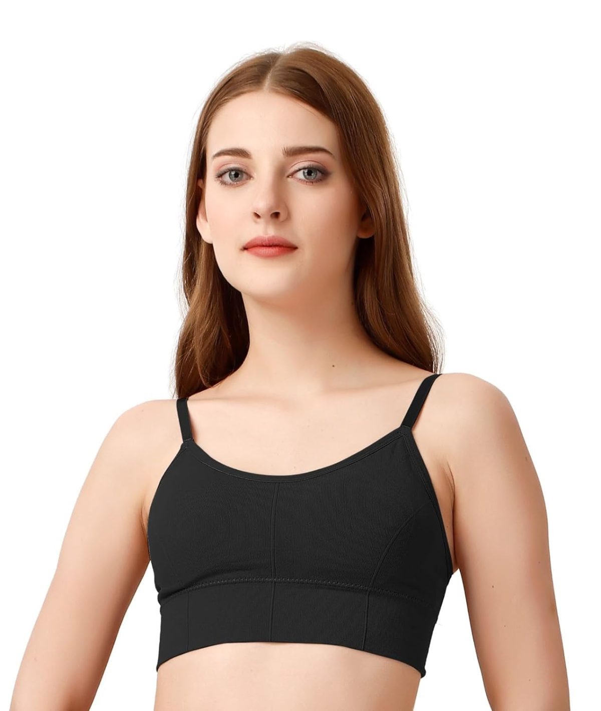 Broadbeno Women Sports Bra Fitness Yoga t Shirt Comfy Bra Seamless Bra for Women Yoga/Sport/Fitness, Sassy Women Sport Bra,646 Bra in Free Size Pack of 3 - Image 4