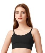 Broadbeno Women Sports Bra Fitness Yoga t Shirt Comfy Bra Seamless Bra for Women Yoga/Sport/Fitness, Sassy Women Sport Bra,646 Bra in Free Size Pack of 3 - Image 4