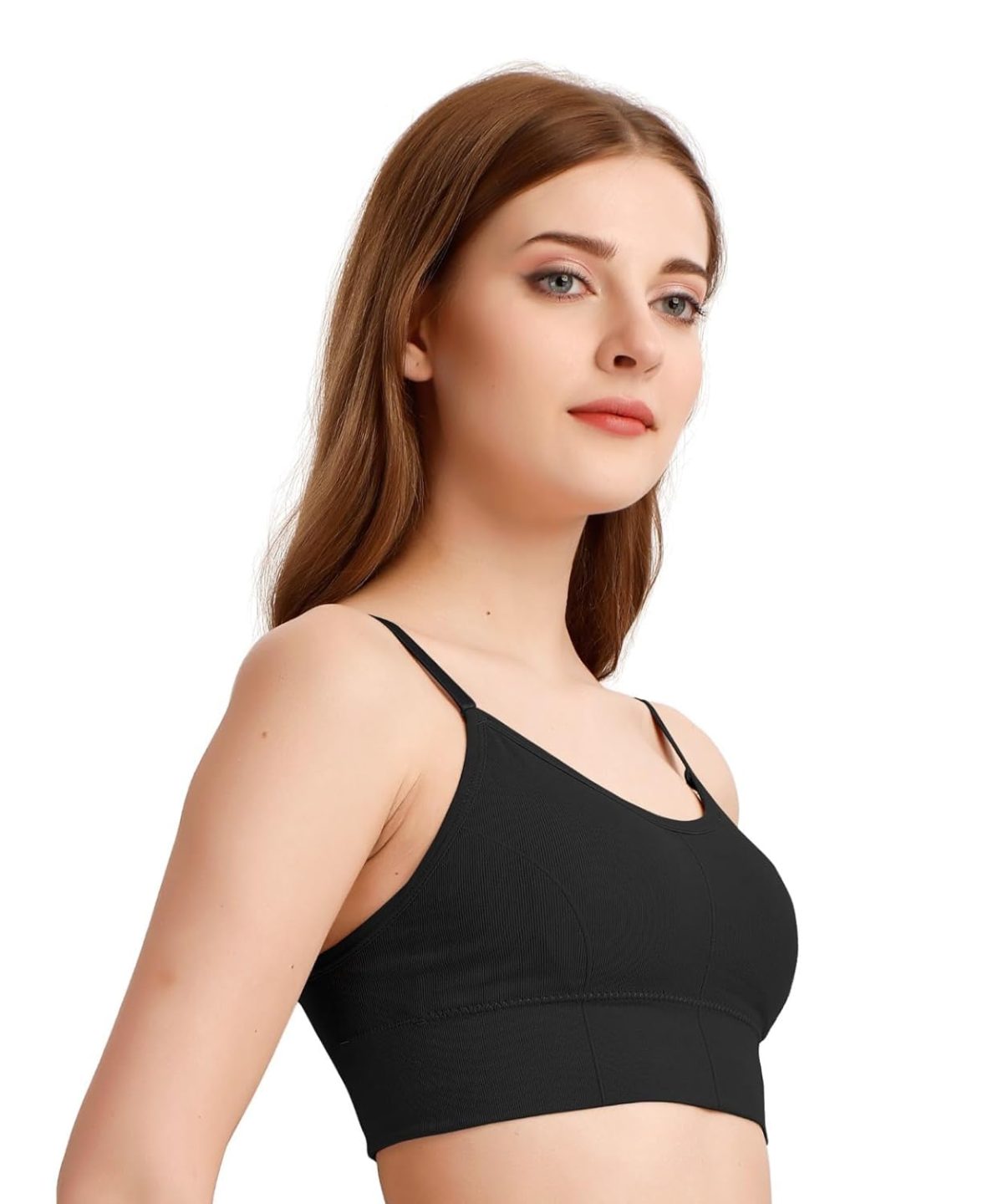 Broadbeno Women Sports Bra Fitness Yoga t Shirt Comfy Bra Seamless Bra for Women Yoga/Sport/Fitness, Sassy Women Sport Bra,646 Bra in Free Size Pack of 3 - Image 3