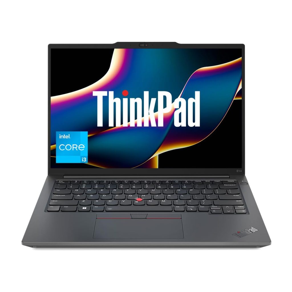 Lenovo ThinkPad E14 Intel Core i3 13th Gen 14" WUXGA IPS 300 Nits Thin and Light Laptop (8GB RAM/512GB SSD/Windows 11 Home/FPR/Black/1Y Onsite/1.41 kg), 21JKS13L00