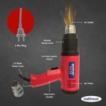Inditrust 2000 Watt professional heat gun hot air gun with dual temperature setting for Shrink Wrapping, Packing, Paint removal heat gun designed for industrial use (RED) - Image 3