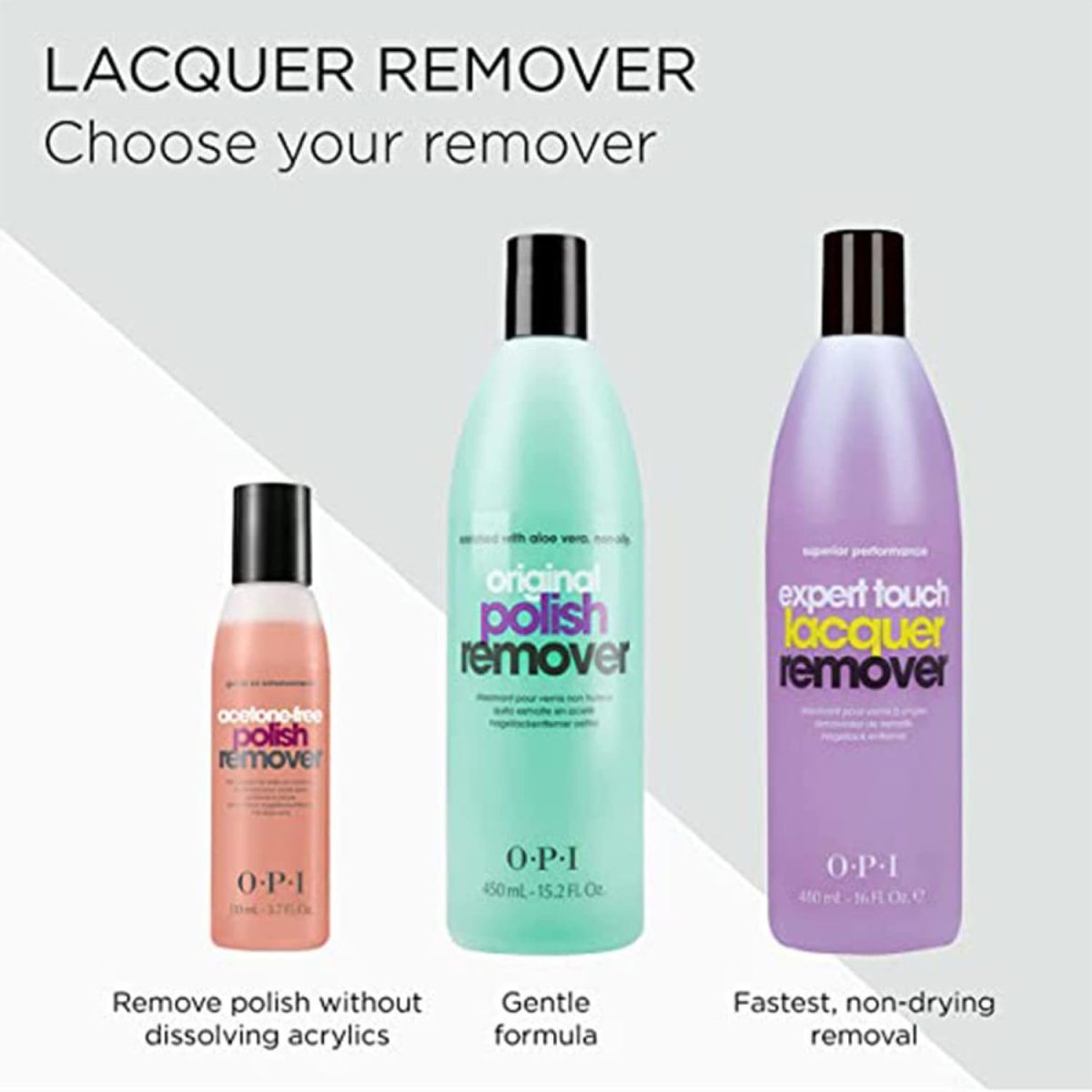 O.P.I Acetone Free Nail Polish Remover | 110 ml | Gentle, Moisturizing Nail Paint Remover Liquid | With Aloe Vera for Hydration - Image 5