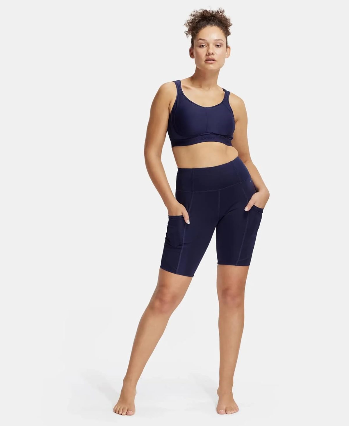 Jockey MI11 Plus Size Sports Bra | Wirefree | Non Padded | Full Coverage with StayFresh Treatment | Microfiber Elastane Fabric - Image 4
