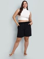 CUPID Plain Comfortable Plus Size Barmunda/Shorts for Sports, Yoga, Daily Use Gym, Night Wear, Casual Wear for Girls