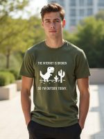 NOBERO Men's Cotton Regular Fit Letter Print T-Shirt - Image 2