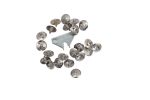 Lauris Cricket Shoe Spare Spikes Mens Full Metal Replaceable Nails | Pack of 22 Pieces Metal Tighter Key | For Cricket Shoes Shoe Replacement Nails, Silver, 8 mm - Image 6