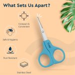 GUBB Safety Scissor Designed for Men and Women With Protective Sleeves | Round Tips for Safe hair cutting | Easy beard and moustache trimming | Multipurpose | Rust resistant | Stainless steel - Image 4