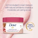 Dove Body Polish Exfoliating Scrub, Moisturizing Shea Butter and Pomegranate Seeds | Nourishes & Conditions Soft Skin | Sulphate Free, 298gm. - Image 4