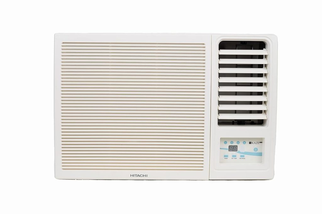 Hitachi 1 Ton 2 Star Window AC (Copper, Dust Filter, 2022 Model, RAW312HEDO, White) (RAW312HEDO)