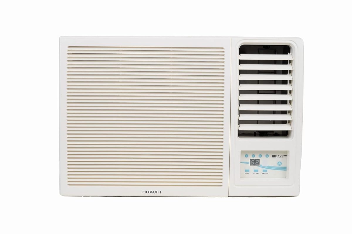 Hitachi 1 Ton 2 Star Window AC (Copper, Dust Filter, 2022 Model, RAW312HEDO, White) (RAW312HEDO)