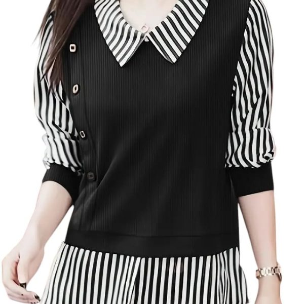 LITZO Top for Women Regular Fit Latest Stylish Office Wear Western Top (L-23-24)