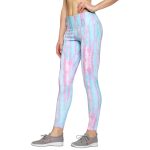 Urban Komfort Women's Slim Fit Poly Cotton Printed Seamless Track Pants for Yoga, Gym, Workout, Dance, Running | Tie & Die Print