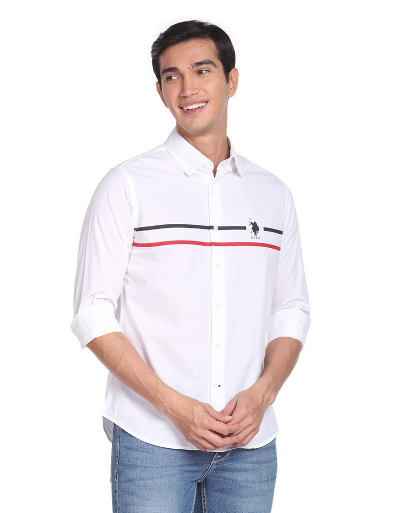 U.S. POLO ASSN. Men's Cotton Slim Fit Shirt