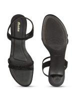 Bata Women CALIFORNIA SANDAL Black Heels, (7616755) - Image 4