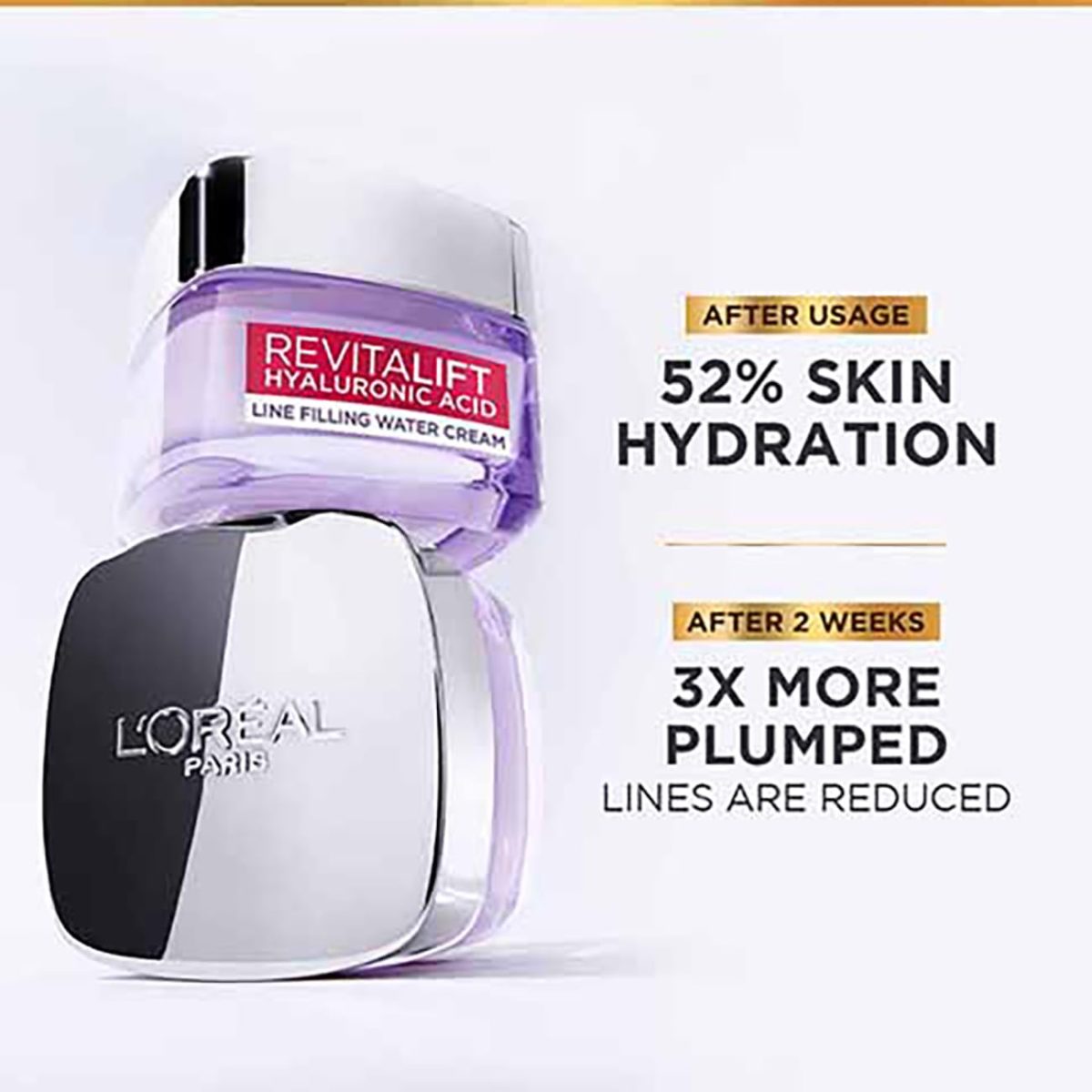 L'Oreal Paris Day Cream for Women, Hydrates and Replumps, For Radiant Skin, Revitalift Hyaluronic Acid, 50ml - Image 6