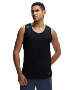 Jockey Men Super Combed Cotton Blend Regular MV06 Solid Low Neck Active Wear Tank Top with Breathable Mesh and Stay Fresh Treatment