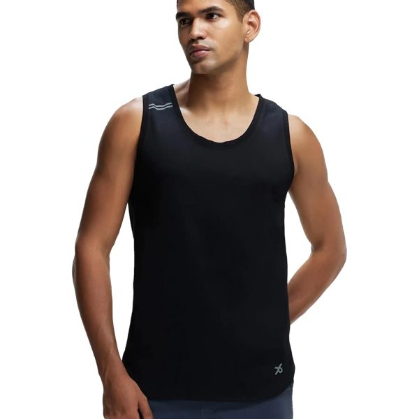Jockey Men Super Combed Cotton Blend Regular MV06 Solid Low Neck Active Wear Tank Top with Breathable Mesh and Stay Fresh Treatment