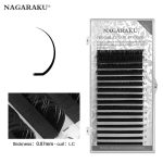NAGARAKU Eyelash Extensions Individual Lashes 0.07 Thickness Curl-LC 7-15mm Mix Synthetics Classic 16 rows Matte Black Soft Natural (0.07 Thickness, LC curl) - Image 8