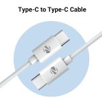 ZEBRONICS Type C to Type C Strong Braided Cable, 60W PD Fast Charging, for iPhone 16 Series, 15 Series, iPad, MacBook, Samsung, Other Android Devices, Data Sync, 1 Meter (ZEB-TT60+) - Image 2
