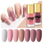 Volo Gloss Shine Wine Nail Polish Glitter High Shine Silver Nail Paint Set of 2 Pcs Long Stay on Nails 19.8 ml - Image 2