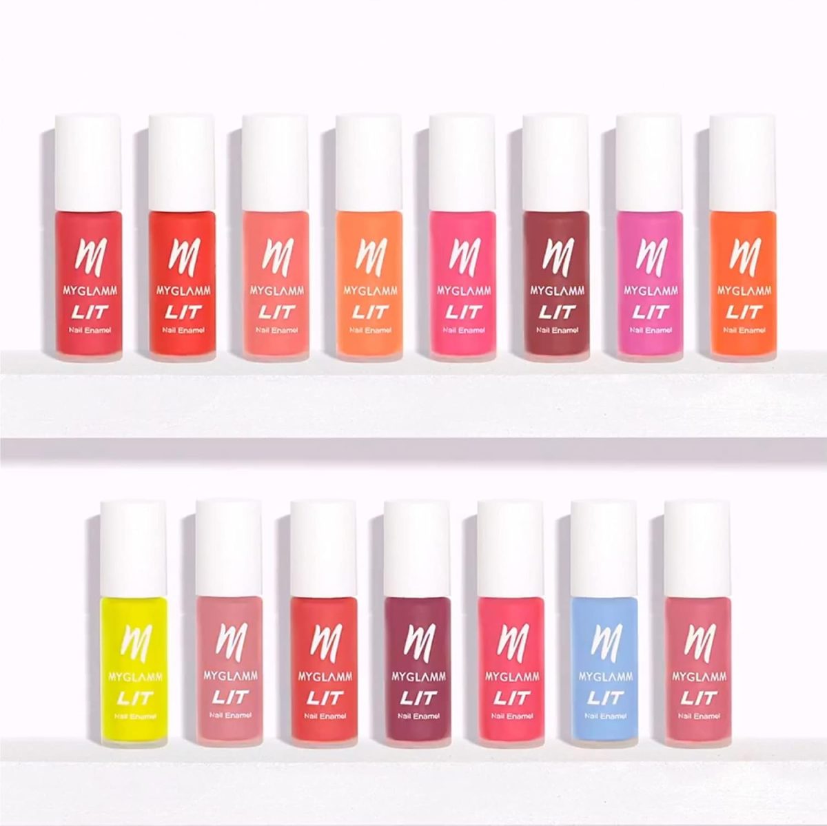 MyGlamm LIT Nail Enamel-Fomo (Green)-7ml | Nail Polish | Nail Paint | Long Lasting Nail Polish | Chip Resistant | Glossy Finish - Image 6