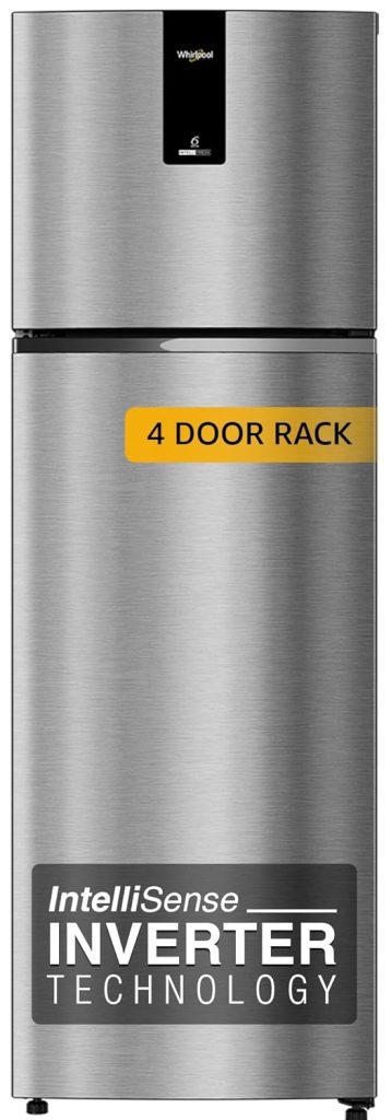 Whirlpool 231 L 2 Star Intellifresh Inverter Frost-Free Double Door Refrigerator (IF INV ELT DF278 /TL, German Steel, Internal UI Touch)