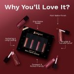 Pilgrim Matte Mini Liquid Lipstick 4 in 1 Pack Smudgeproof, Hydrating & Lightweight (The Pink Sin, 4 ml) - Image 4