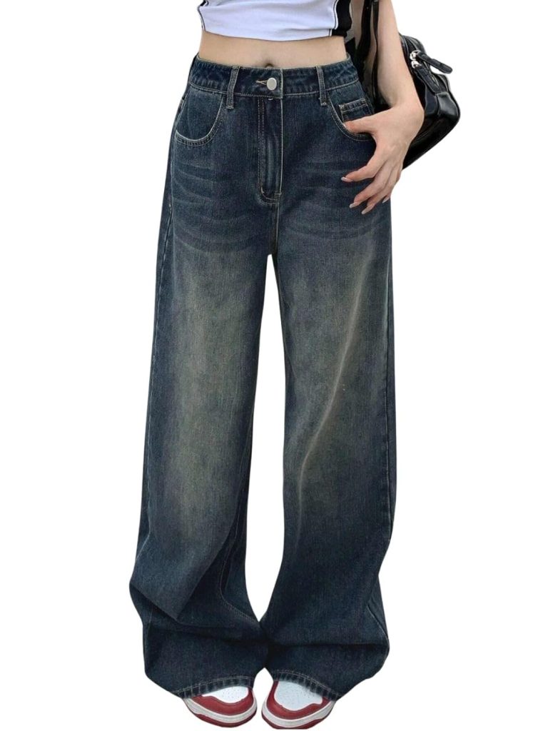Greciilooks Women Mid Rise Jeans | Bootcut Jeans High Waist | Women Jeans | Baggy Jeans High Waist | Bell Bottom Jeans (in, Numeric, 34, Regular, Grey 1)
