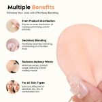 Gleva 4Pcs Washable Powder Puff Soft Face Makeup Sponge, Loose powder Foundation Blending Sponges Set, Beauty Blender, Round Shape Reusable Cosmetic Powder Puff Wet & Dry Tool For Women - Image 4