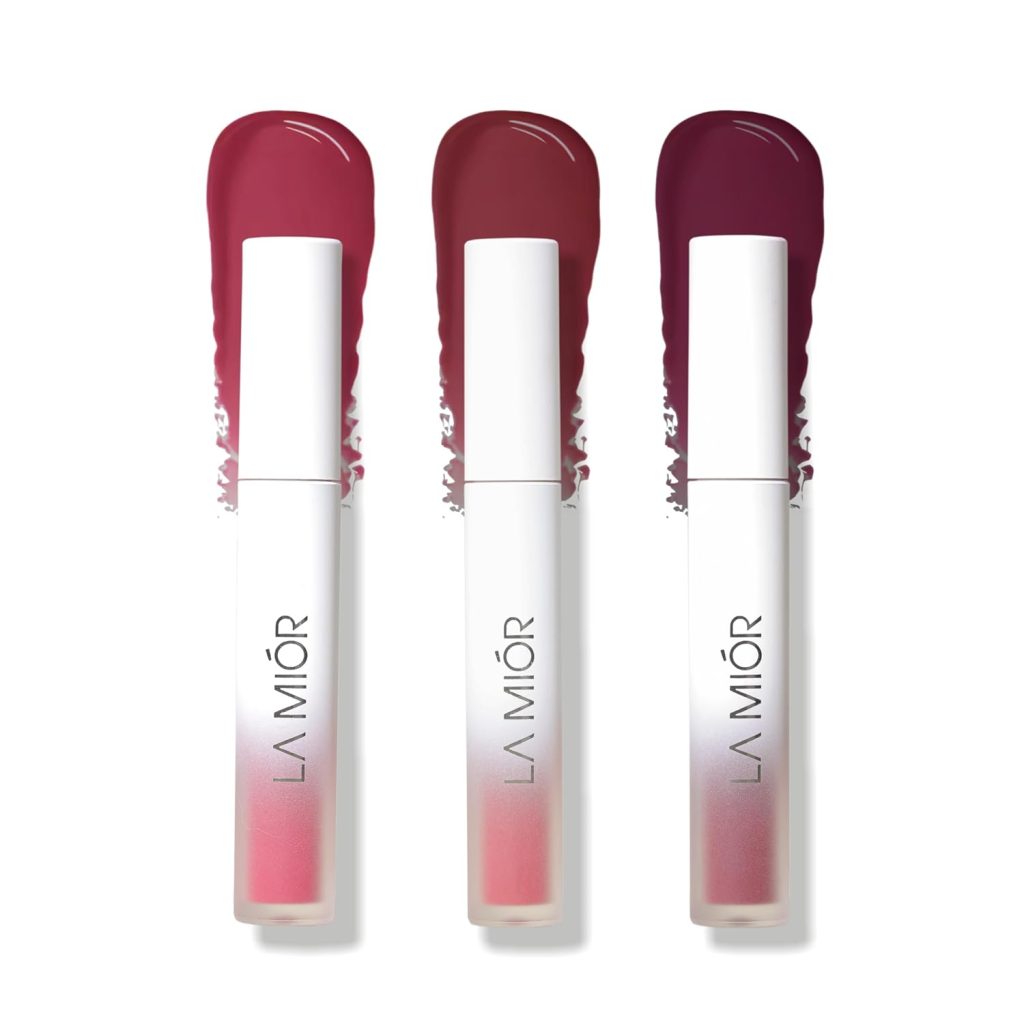 LA MIOR Long-Lasting Juicy Lip Stain | Pack of 3 | 16-Hour Stay, Transfer-Proof, Gel-to-Oil, Plumping, Hydrating | Shade: Popping Winter