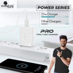 Kratos 25W Charger Adapter Compatible with Samsung Galaxy S/A/M/F/Z Series/S23/S22/S21/21 fe/S20/M14 5G/M34/M54/M53 5g/M33/M13/A34/A54 5G,F15/A15/A14/F14, for Samsung Charger Fast Charging,White - Image 2