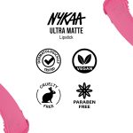 Nykaa Ultra Matte Lipstick, Matte Finish - Monalisa-09 - Image 8