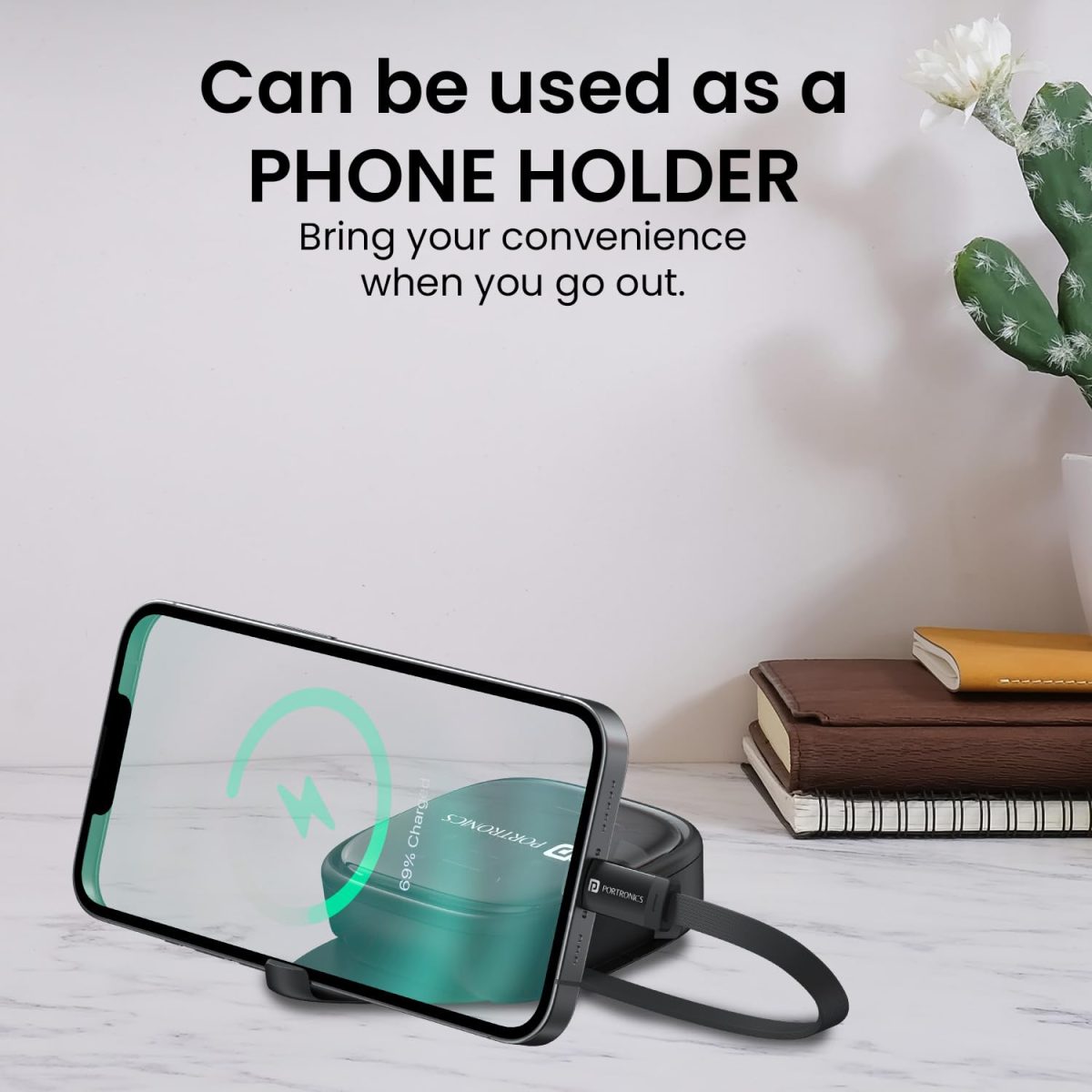 Portronics Snapcase 2 60W Multifunctional Fast Charging Data Cable Kit With Retractable Cable, Conversion Set USB A & Type C to Male Micro/Lightning,Sim Storage,Sim Eject Pin - Image 2